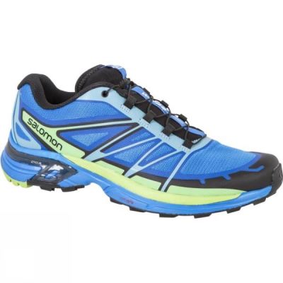 Zapatillas Running Salomon Wings Pro 2 Hombre - Azules / Negras / Verde - Chile CKM613985